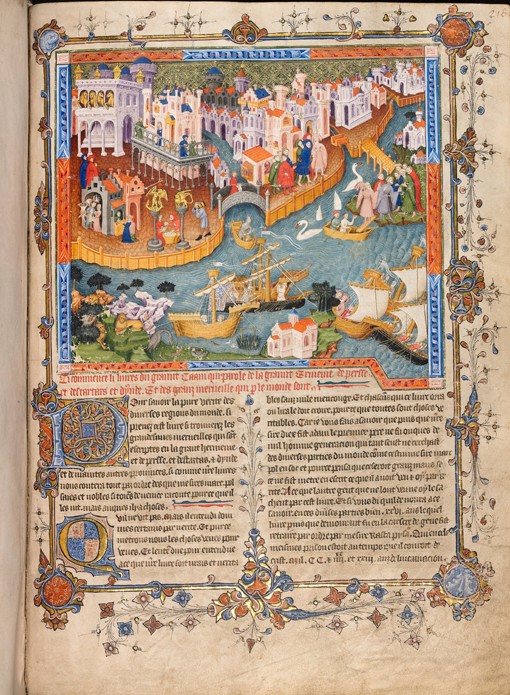 Marco Polo’s departure from Venice in 1271 (From Marco Polo’s Travels) from Unbekannter Künstler