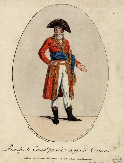 Napoleon Bonaparte as First Consul of France from Unbekannter Künstler