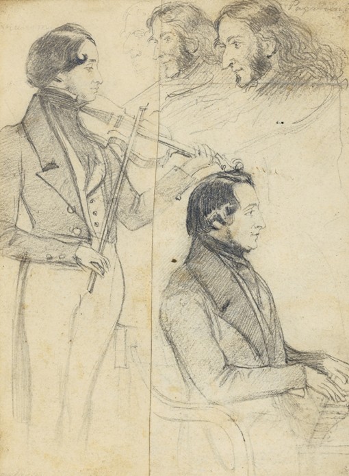 Niccolò Paganini (1782-1840) from Unbekannter Künstler