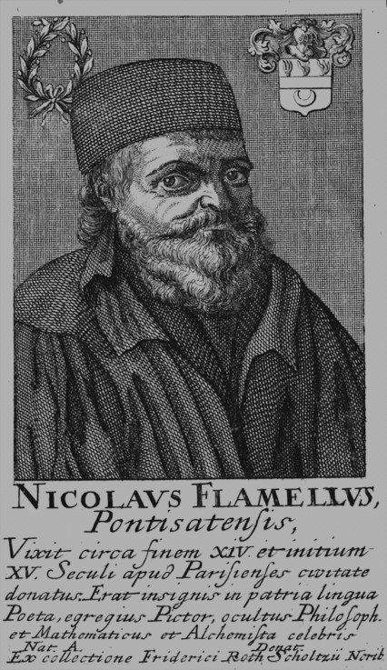 Nicolas Flamel (1330-1418) from Unbekannter Künstler