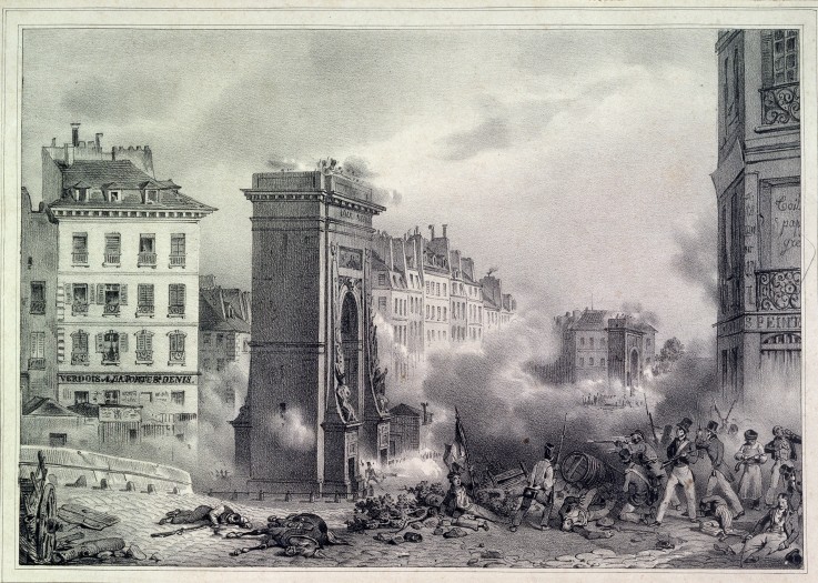 Paris. The July Revolution of 1830 from Unbekannter Künstler