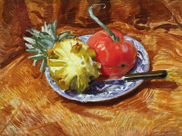 Pineapple and Tomato from Unbekannter Künstler