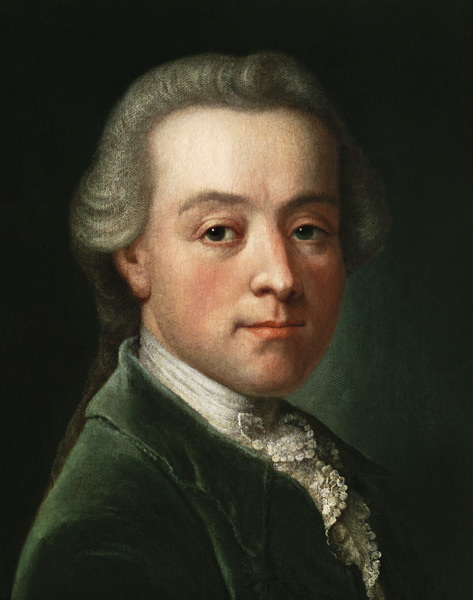 Portrait of the composer Wolfgang Amadeus Mozart (1756-1791) from Unbekannter Künstler