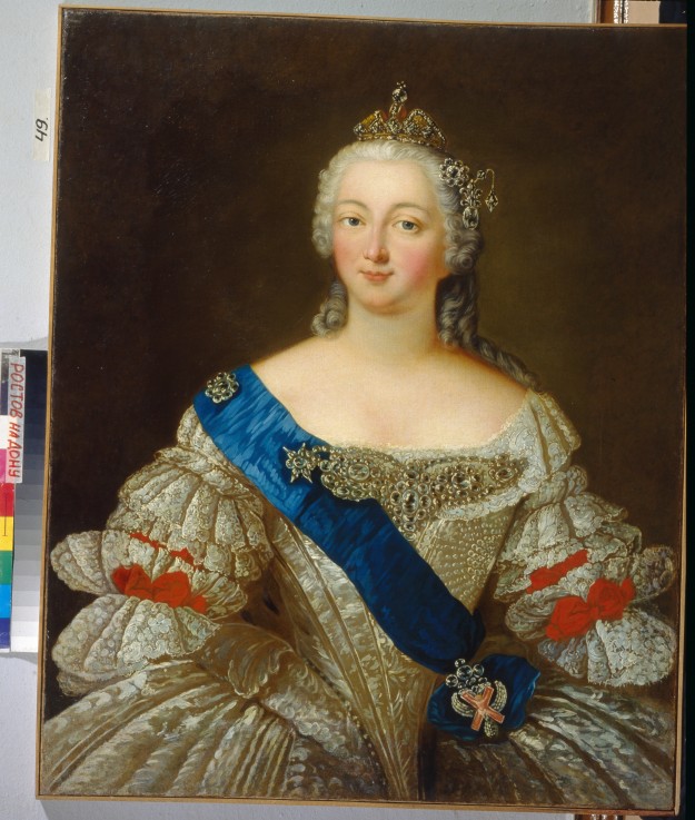 Portrait of Empress Elisabeth Petrovna (1709-1762) from Unbekannter Künstler