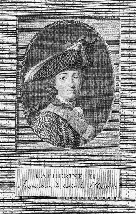 Portrait of Empress Catherine II (1729-1796) from Unbekannter Künstler