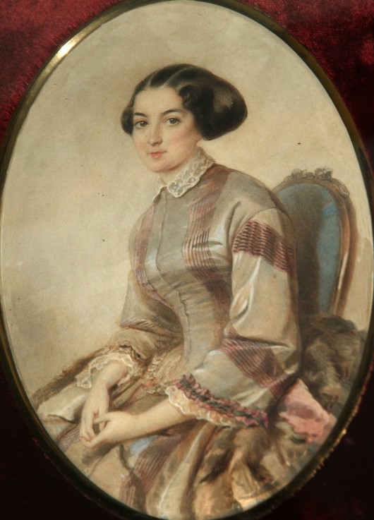 Portrait of the writer Avdotya Panayeva (1819-1893) from Unbekannter Künstler