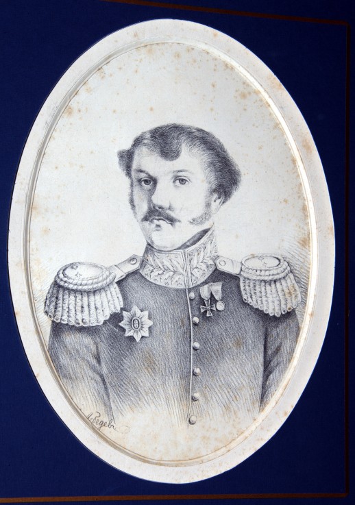 Portrait of the Decembrist Artamon Z. Muravyov (1794-1846) from Unbekannter Künstler