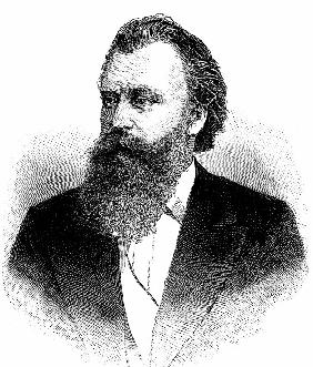 Portrait of the composer Johannes Brahms (1833-1897)
