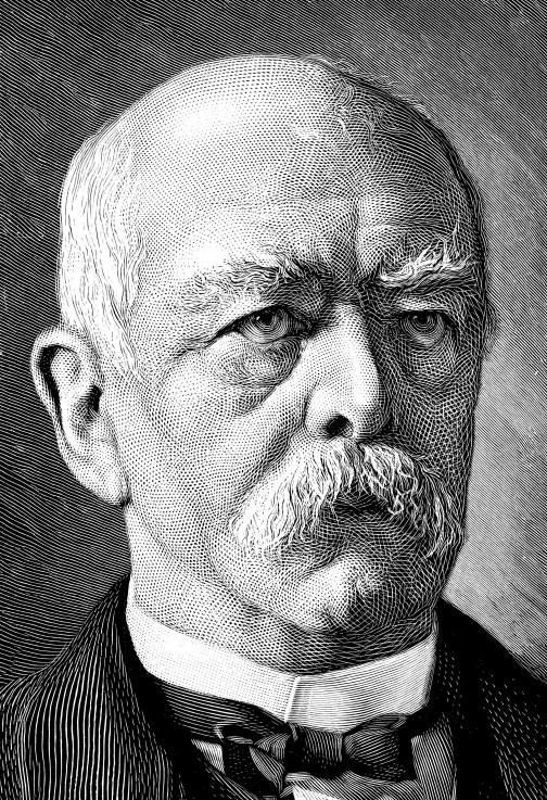 Portrait of Chancellor Otto von Bismarck (1815-1898) from Unbekannter Künstler