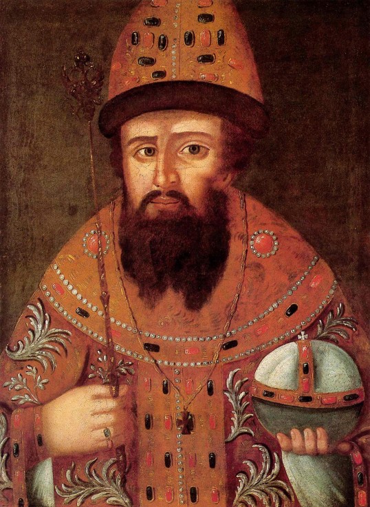 Portrait of the Tsar Michail I Fyodorovich of Russia (1596-1645) from Unbekannter Künstler