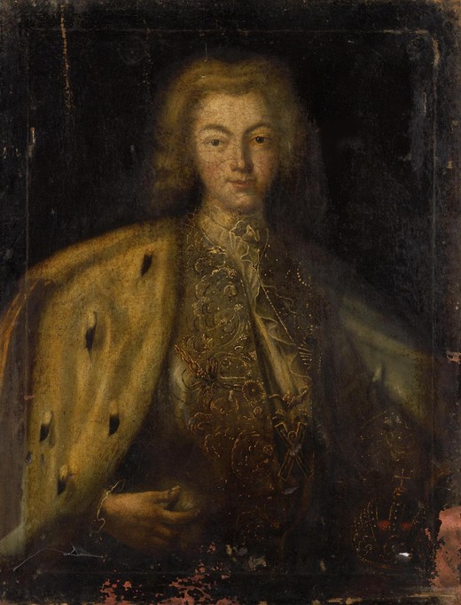Portrait of the Tsar Peter II of Russia (1715-1730) from Unbekannter Künstler