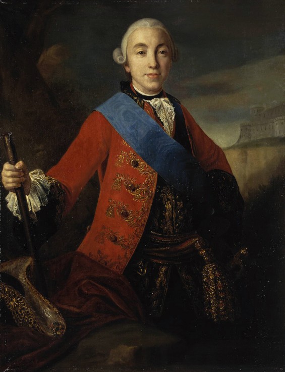 Portrait of the Tsar Peter III of Russia (1728-1762) from Unbekannter Künstler