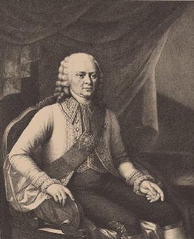 Portrait of Admiral Vasily Alexeyevich Myatlev (1694-1761) (After Józef Oleszkiewicz)