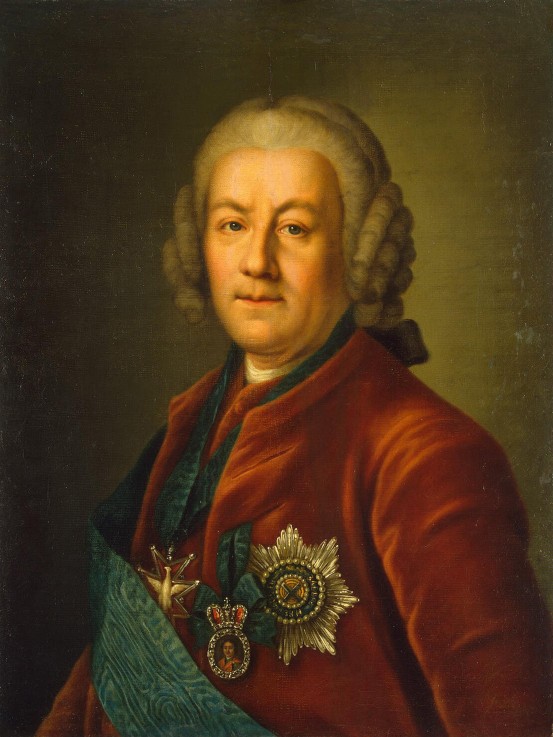Portrait of Count Alexey Petrovich Bestuzhev-Ryumin (1693-1766) from Unbekannter Künstler