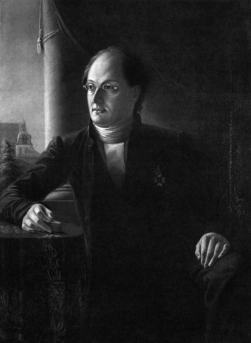 Portrait of the Poet Johan Ludvig Runeberg (1804-1877) from Unbekannter Künstler