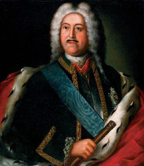 Portrait of Prince Mikhail Mikhaylovich Golitsyn (1684–1764), general admiral of the Russian fleet