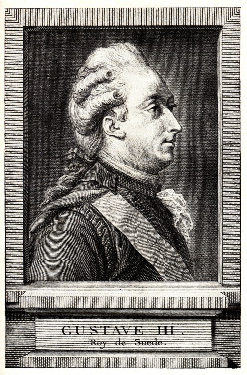 Portrait of Gustav III of Sweden from Unbekannter Künstler