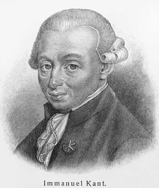 Portrait of Immanuel Kant (1724-1804) from Unbekannter Künstler