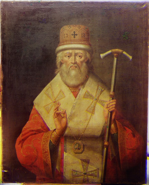 Portrait of Iona III Sysoevich, Metropolitan of Rostov, Builder of the Rostov Kremlin from Unbekannter Künstler