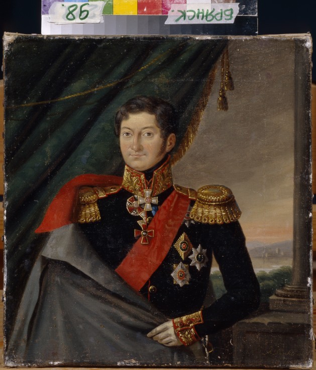 Portrait of Ivan Fyodorovich Paskevich, Count of Erivan, Viceroy of the Kingdom of Poland from Unbekannter Künstler