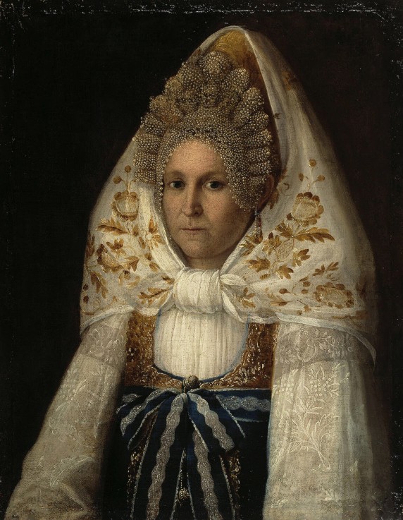 Portrait of young Merchant Woman from Unbekannter Künstler