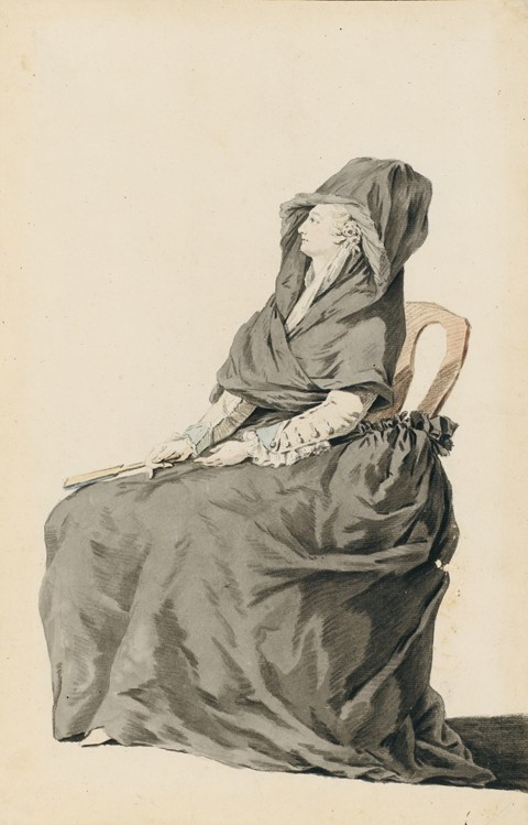 Portrait of Marie Antoinette during her trial from Unbekannter Künstler