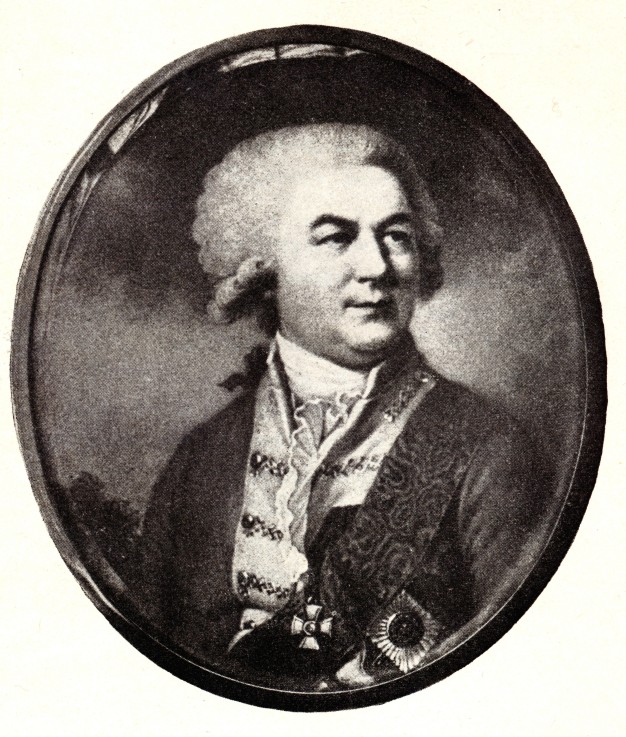 Portrait of Count Pyotr Zavadovsky (1739–1812) from Unbekannter Künstler