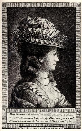 Portrait of Sophie Dorothea of Württemberg