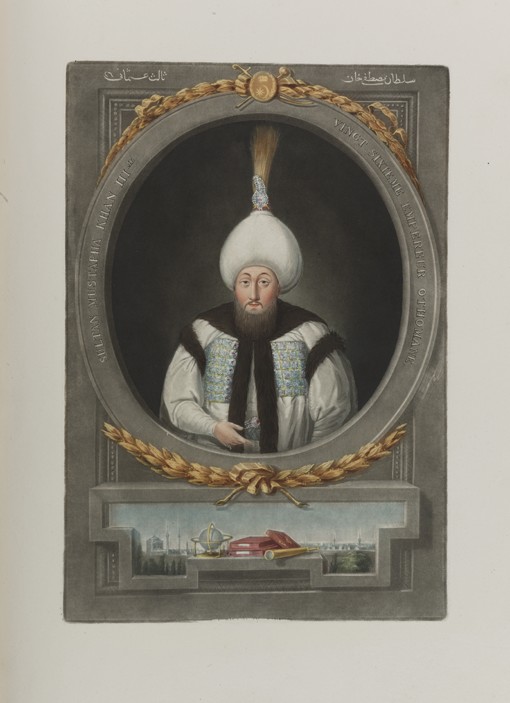 Portrait of Sultan Mustafa III (1717-1774) from Unbekannter Künstler