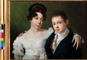 Princess Alexandrine of Prussia (1803-1892) and Prince Albert of Prussia (1809-1872)