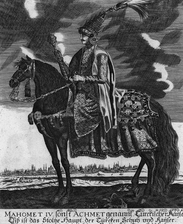 Sultan of the Ottoman Empire Mehmed IV, on horseback from Unbekannter Künstler
