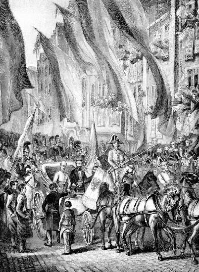 Entry of Archduke John of Austria in Frankfurt on 11 July 1848