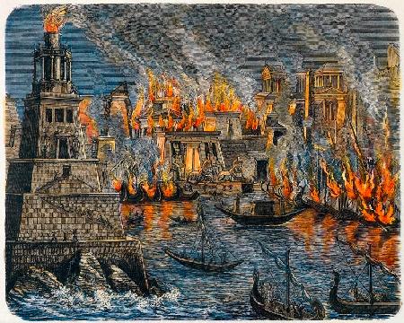 The Burning of the Library of Alexandria