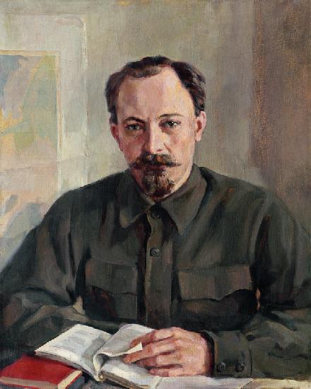 Portrait of the politician Felix E. Dzerzhinsky (1877-1926), the chairman of Cheka
