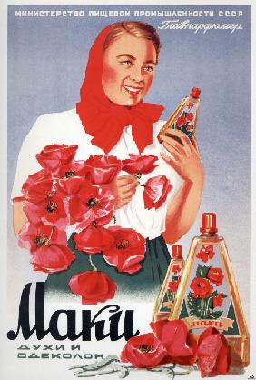 Advertising Poster for the perfumes The Poppies