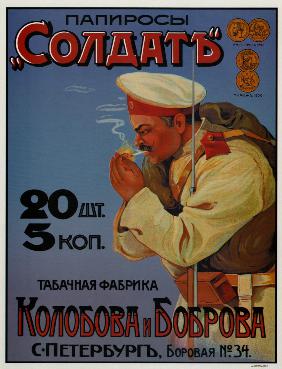 Advertising Poster for the Cigaretten "Soldier"