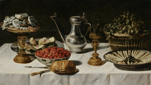 Stillleben (gedeckter Tisch mit Kanne und Pokal) from Unbekannter Meister