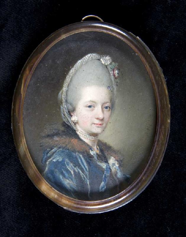 Franziska Theresia Reichsgräfin von Hohenheim, geb from Unbekannter Miniaturmaler