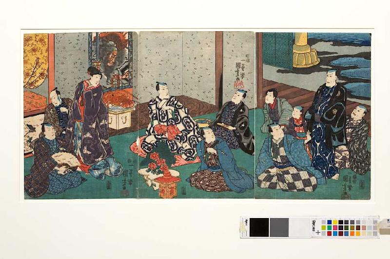 Gäste bei Danjuro VIII from Utagawa Kuniyoshi