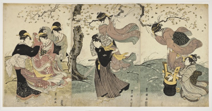 Flowers in the Wind from Utagawa Toyokuni