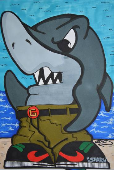 Graffiti Character Shark