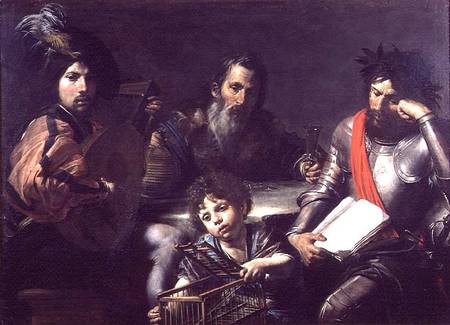 The Four Ages of Man from Valentin de Boulogne