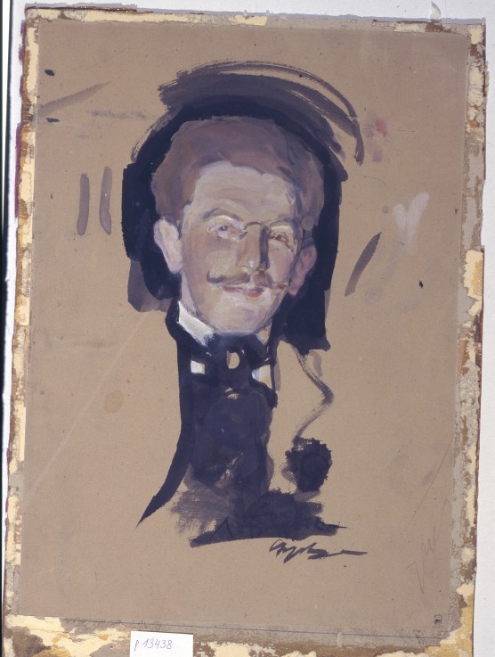 Portrait of the painter Léon Bakst (1866-1924) from Valentin Alexandrowitsch Serow
