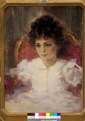 Portrait of Tatyana Sergeevna Khokhlova, née Botkina (1897-1985) as Child