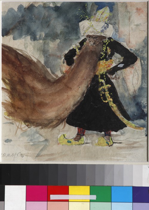 Chernomor. Costume design for the opera Ruslan and Lyudmila by M. Glinka from Valentin Alexandrowitsch Serow