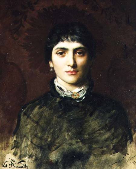 Portrait of a Woman with Dark Hair from Valentine Cameron Prinsep