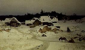 Winter in the village (Imogenzy) from Vasilij Dimitrijewitsch Polenov