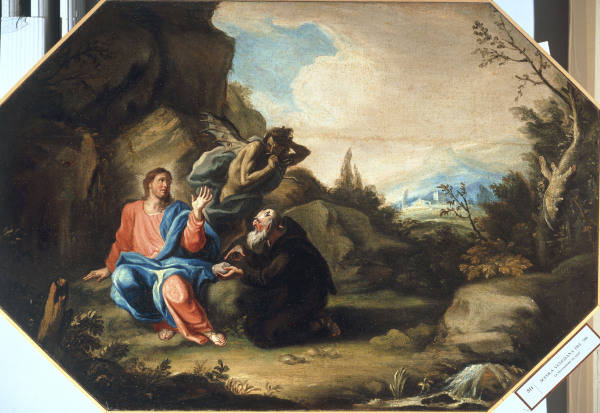 Temptation of Christ / Venet.Paint./ C18 from Venezianisch
