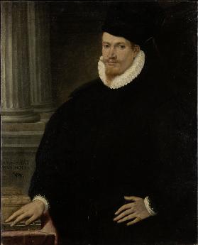 Portrait of a Red-Bearded Young Man in a Black Dress