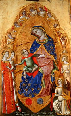 Mystic Marriage of St. Catherine of Alexandria, 1359 (oil on panel) from Veneziano Lorenzo
